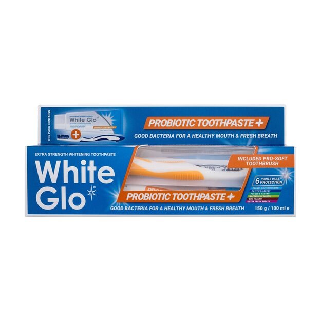 Dantų pasta White Glo Probiotic 150 g