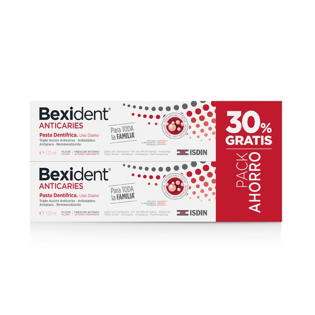 BEXIDENT ANTICARIES pasta dentĆĀ­frica dĆĀŗo 2 x 125 ml