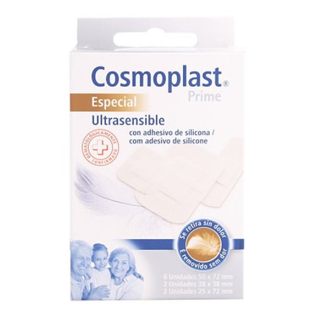 COSMOPLAST ultrasensible tiritas sin dolor 10 pz