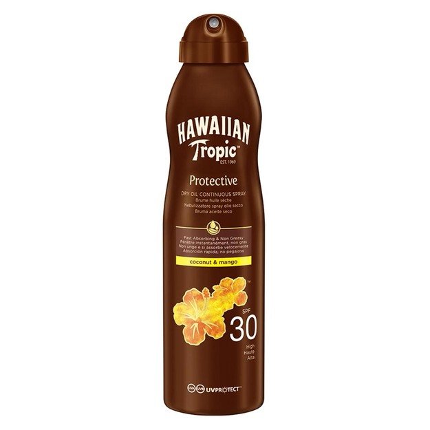 Hawaiian Tropic Coconut & Mango Oil Bruma Spf30 Spray 180 Ml