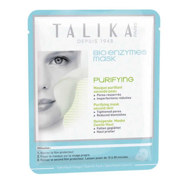 Talika Masker Face Bio Enzymes Mask Purifying ''Second Skin'' Mask