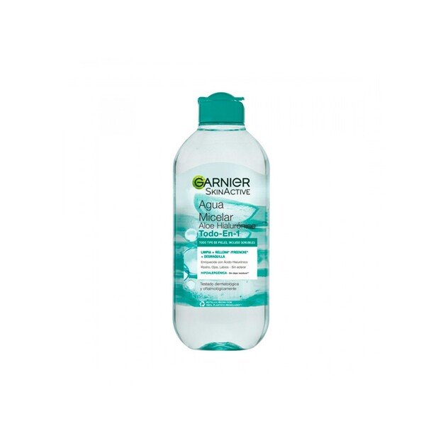 SKINACTIVE ALOE HIALURĆā€NICO agua micelar todo en 1 400 ml