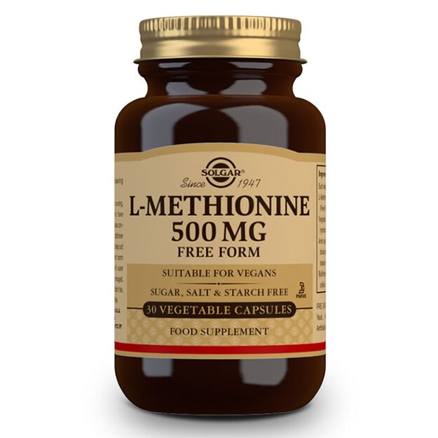 L-METIONINA 500mg. cĆĀpsulas vegetales 50 u