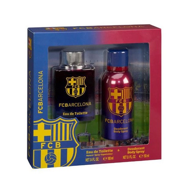 FC Barcelona Eau De Toilette Spray 100ml Set 2 Pieces