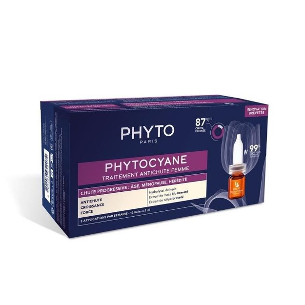 PHYTOCYANE tratamiento anticaĆĀ­da progresiva mujer 12 x 5 ml