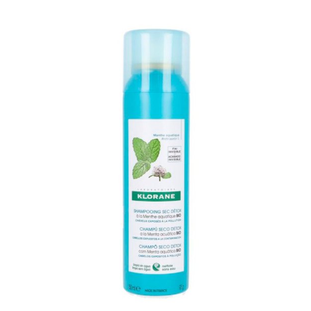 Klorane Shampoo Seco Detox Menta AquĆĀtica 150 Ml