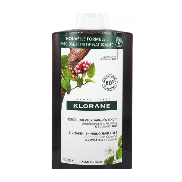 KLORANE Quinine & Organic Edelweiss Strengthening Shampoo 400 ml