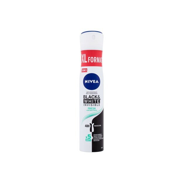 Antiperspirantas Nivea Black & White Invisible 200 ml