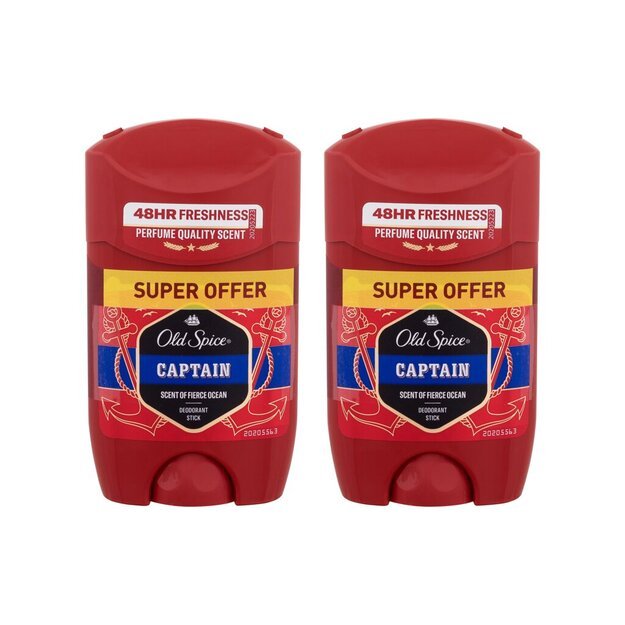 Dezodorantas Old Spice Captain 2x50 ml