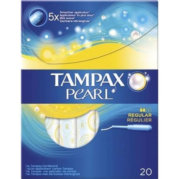 TAMPAX PEARL tampon regular 20 uds