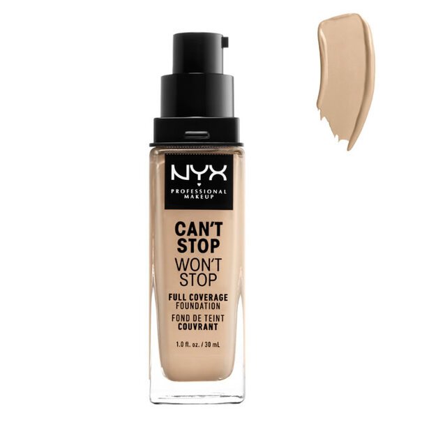 Nyx CanĆ‚Ā´t Stop WonĆ‚Ā´t Stop Full Coverage Foundation Warm Vanilla 30ml