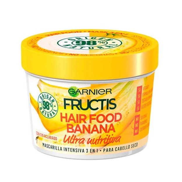 FRUCTIS HAIR FOOD banana mascarilla ultra nutritiva 390 ml