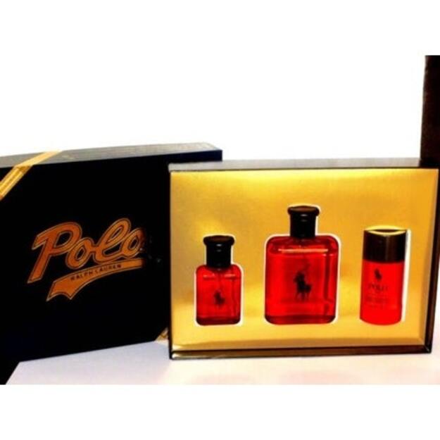 Set Polo Red 125 Ml + 40 Ml + Desodorante 75 Gr