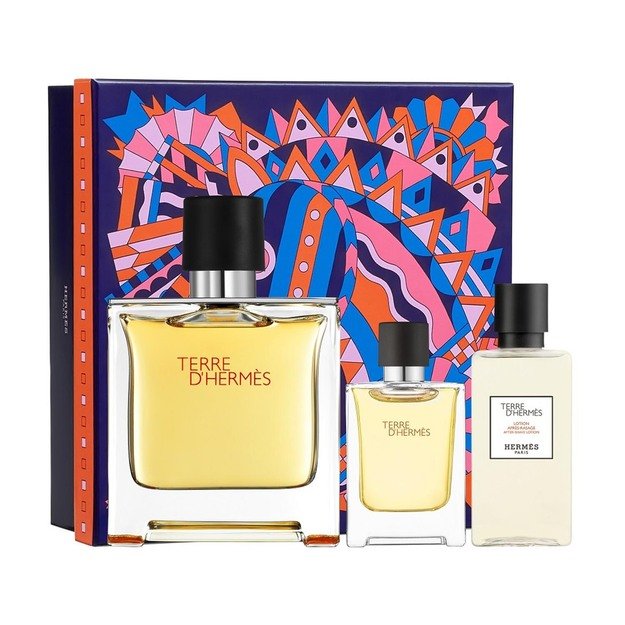 HermĆØs Hermes Terre Parfum Eau De Parfum 75ml Balsamo Despues Del Afeitado 40ml