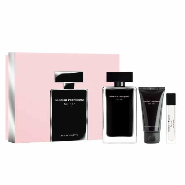 Narciso Rodriguez For Her EDT 100 ml + EDT MINI 10 ml + BL 50 ml (woman)