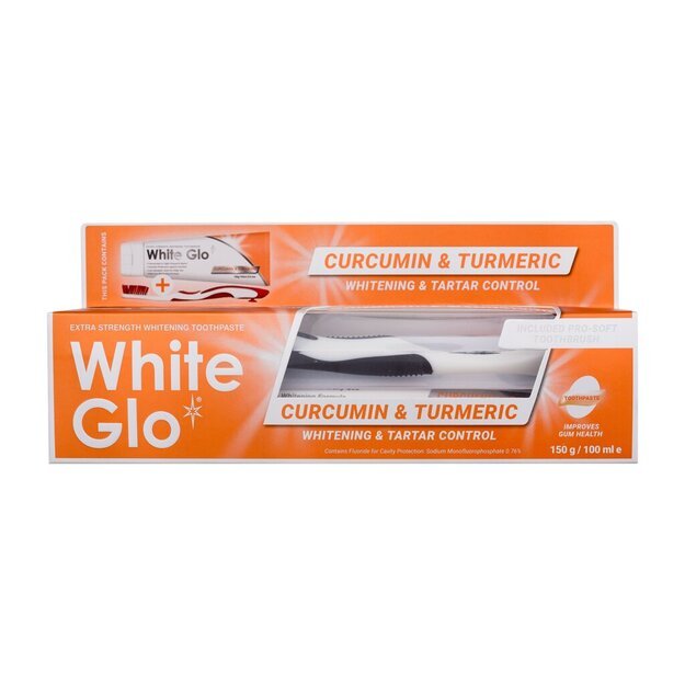 Dantų pasta White Glo Curcumin & Turmeric 150 g