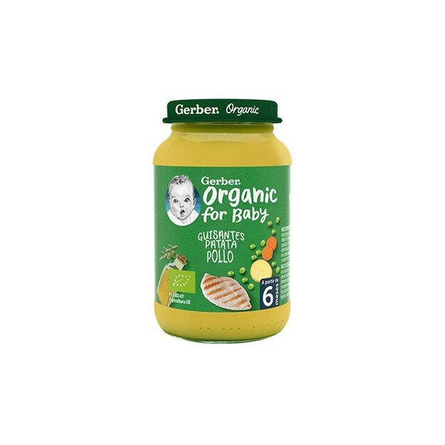 ORGANIC purĆĀ© #guisantes patata pollo 190 gr