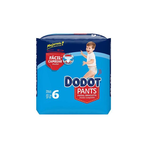 DODOT PANTS paĆĀ±al-braguita talla 6 15- + kg 27 u