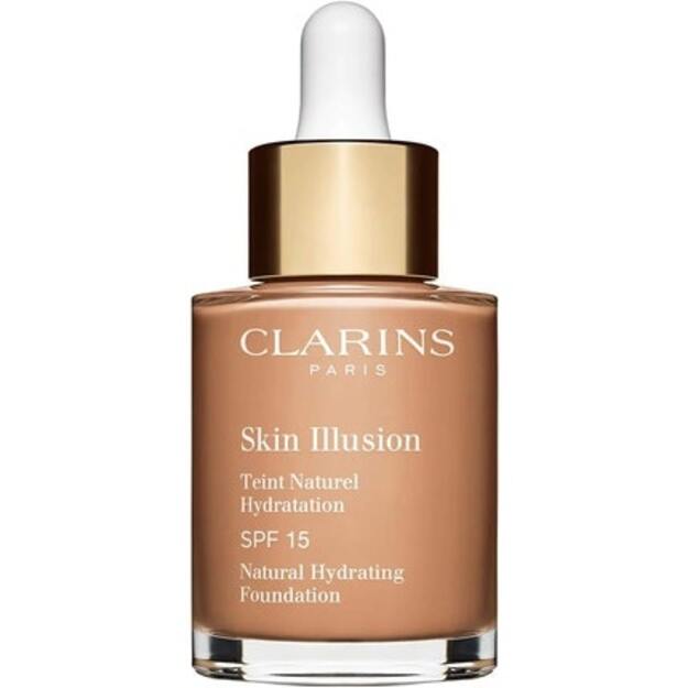 Clarins Fluide Foundation Skin Illusion Natural Hydrating Foundation SPF15 112 Amber