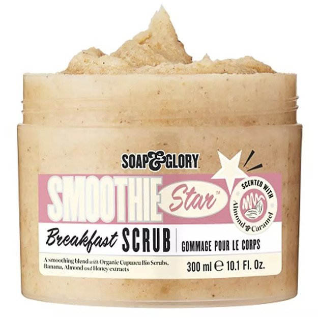 Soap & Glory Smoothie Star Breakfast Scrub Almond Sugar Vanilla Scent 300ml