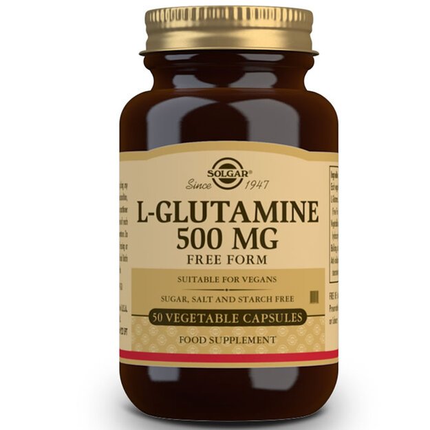 L-GLUTAMINA 500mg. cĆĀpsulas vegetales 50 u