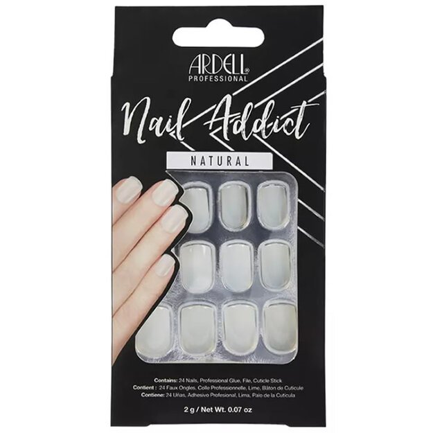 NAIL ADDICT natural squared 1 u