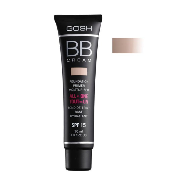 Gosh BB Cream Foundation Primer Moisturizer 02 Beige 30ml