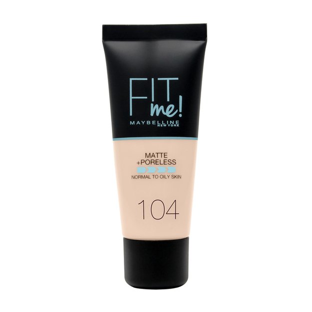 Maybelline Fit Me Matte & Poreless Foundation 104 Soft Ivory 30ml