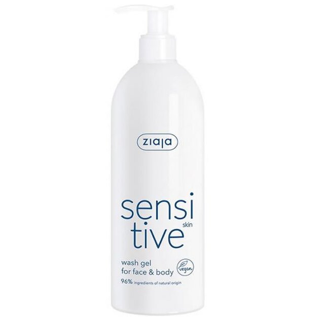 SENSITVE  gel limpiador rostro y cuerpo para pieles sensibles 400 ml