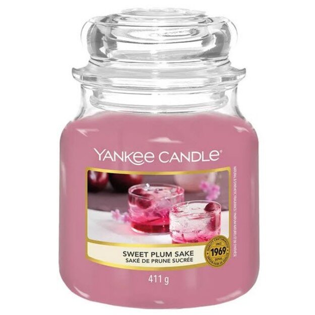 Yankee Candle Sweet Plum Sake Scented Candle 411g 