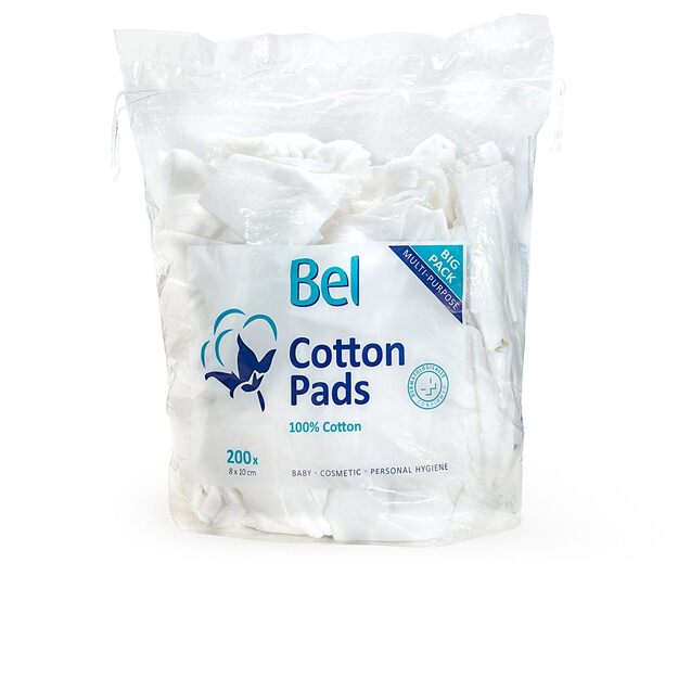 BEL COTTON PADS 100% algodĆĀ³n 8x10 cm 200 u