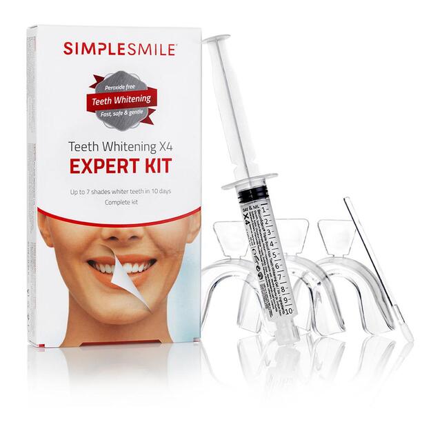 SIMPLESMILEĆ‚Ā® teeth whitening X4 expert kit 5 u