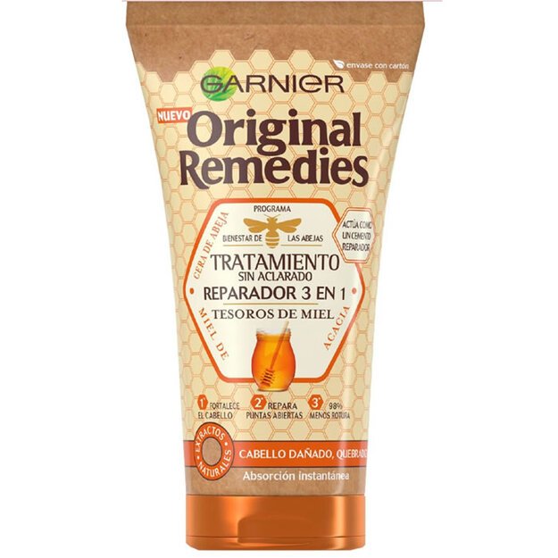 ORIGINAL REMEDIES tratamiento sin aclarado 3 en 1 tesoros de miel 150 ml