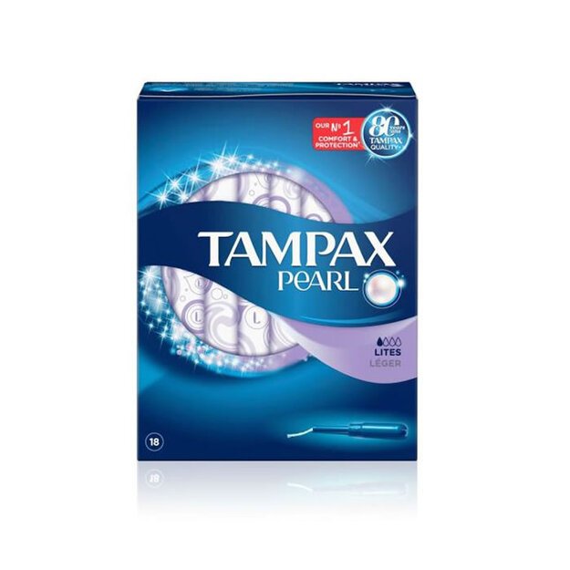 TAMPAX PEARL tampĆĀ³n lites 18 uds