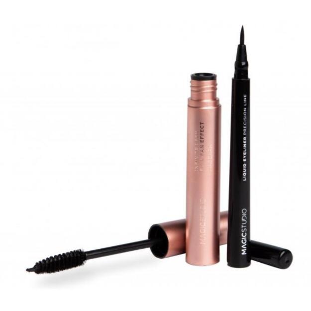 Magic Studio Powerful Cosmetics Shaky Liquid Eyeliner y Volume Mascara Lote 2 Piezas