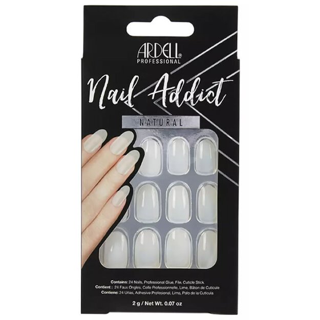 NAIL ADDICT natural oval 1 u