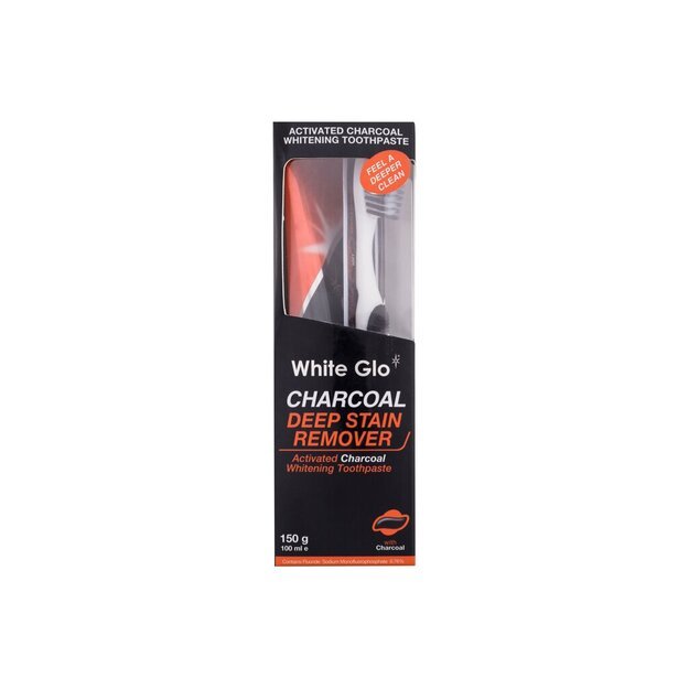 Dantų pasta White Glo Charcoal 100 ml