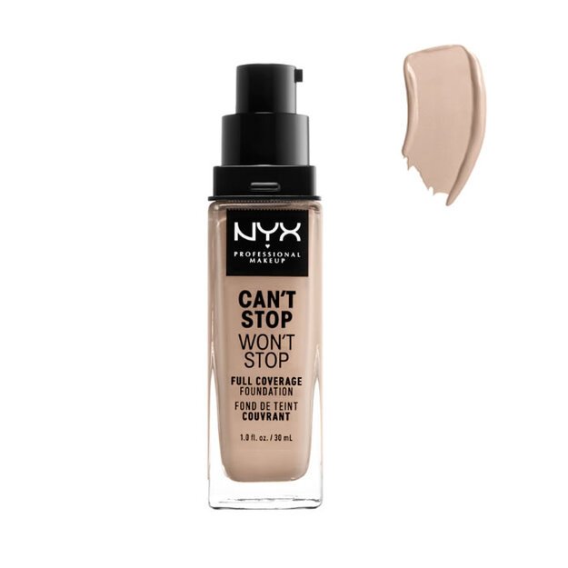 Nyx CAN\'T STOP WON\'T STOP full coverage foundation #porcelain