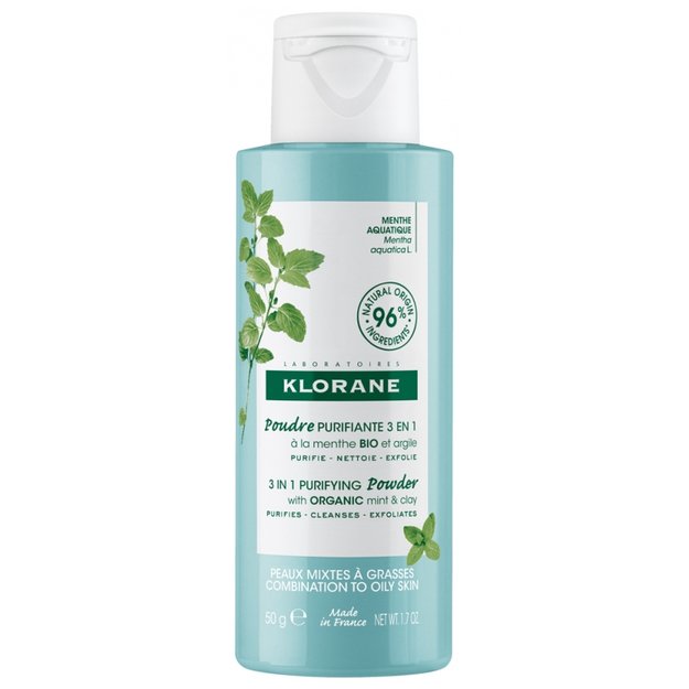 MENTA BIO polvo purificante 3 en 1 50 gr