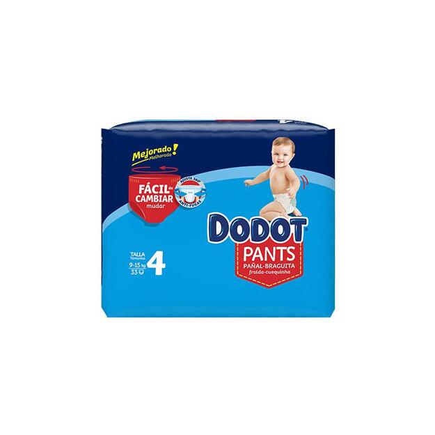 DODOT PANTS paĆĀ±al-braguita talla 4 9-15 kg 33 u