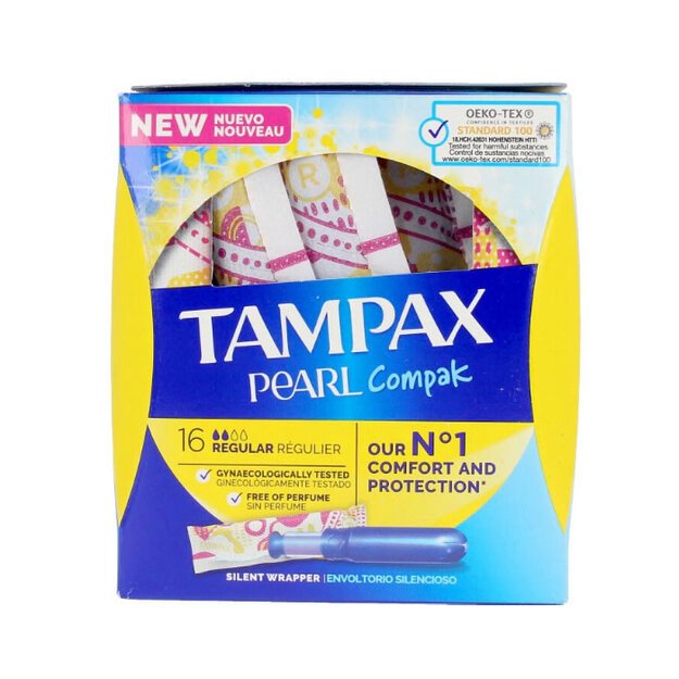 TAMPAX PEARLCOMPAC REGULAR 16 UNID