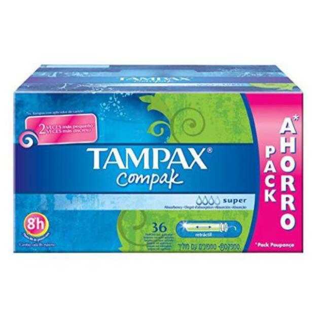 Tampax Compak Tampón Super 36 U