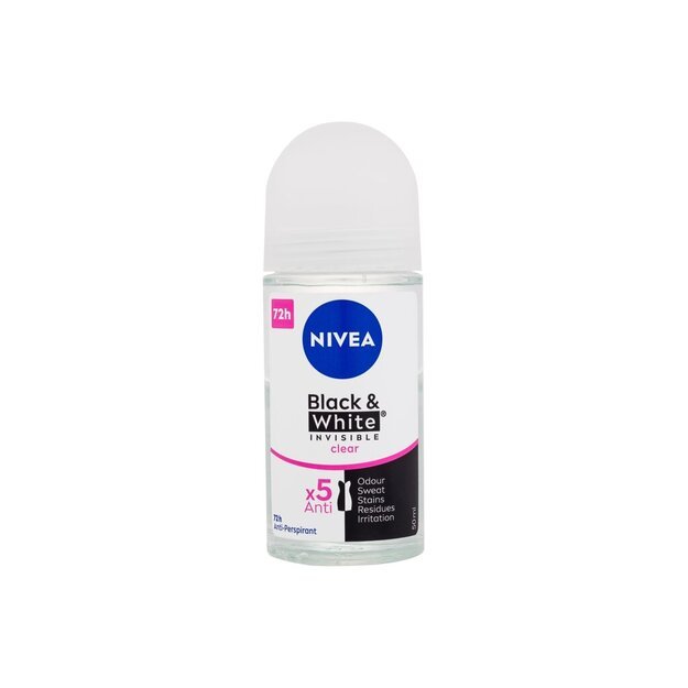 Antiperspirantas Nivea Black & White Invisible 50 ml