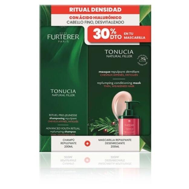 TONUCIA NATURAL FILLER CHAMPĆÅ REPULPANTE + MASK 200 ML LOTE 2 pz