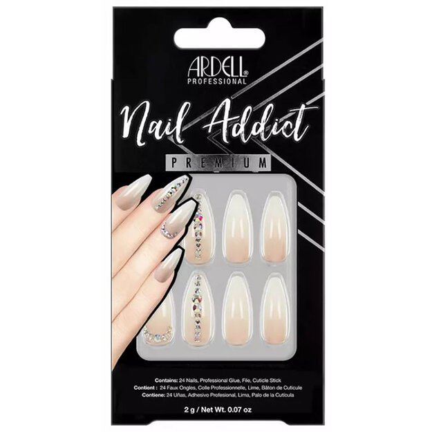 NAIL ADDICT nude light crystal 1 u