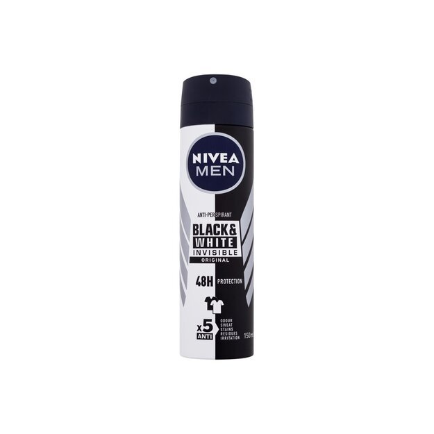 Antiperspirantas Nivea Men Invisible For Black & White 150 ml