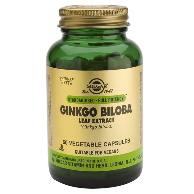 Ginkgo Biloba Hoja (ginkgo Biloba) 60 CĆĀpsulas Vegetales