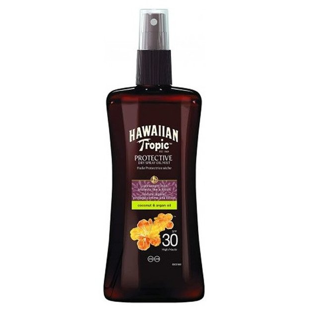 Hawaiian Tropic Coconut & Argan Dry Oil Spf30 Spray 200 Ml