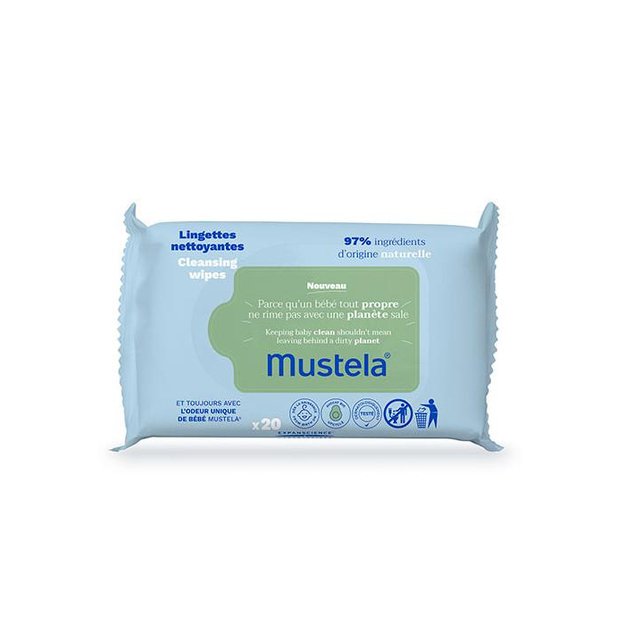 MUSTELA TOALLITAS LIMPIADORAS 20UDS