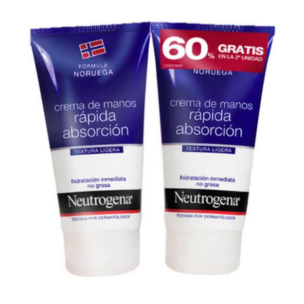 Neutrogena cr manos rapida absor 2x75ml